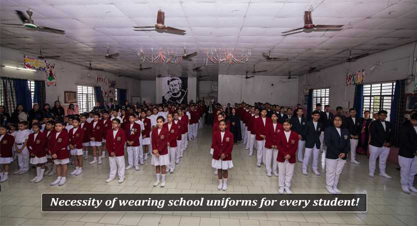 Necessity of wearing school uniforms for every student!