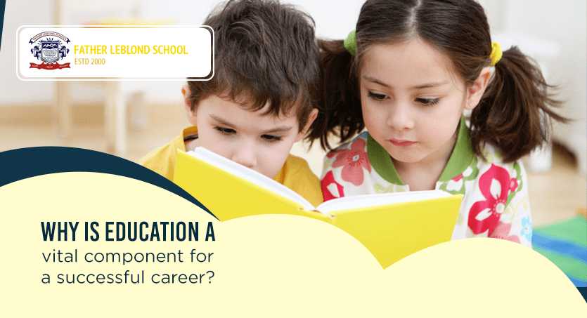 Why is education a vital component for a successful career?