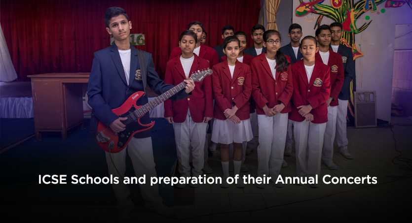 Preparation of annual concert in ICSE schools